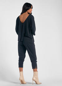 Hayden Jumpsuit - Black-Hand In Pocket