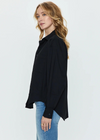 Pistola Sloane Oversized Button Down Shirt - Noir-Hand In Pocket