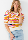 Brianne Multicolor Knit Top-Hand In Pocket