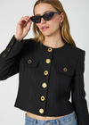 French Connection Structured Jacket- Black-Hand In Pocket