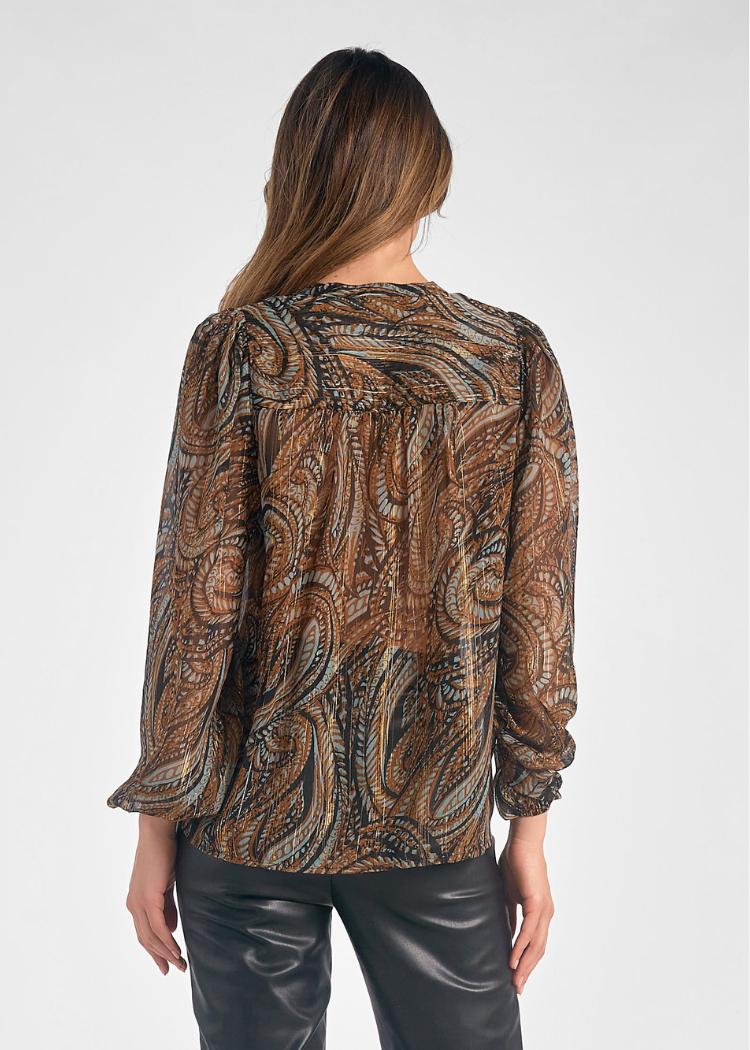 Elan Paisley Top ***FINAL SALE***-Hand In Pocket