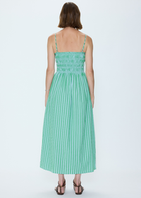 Pistola Bianca Dress - Green/Blue-Hand In Pocket