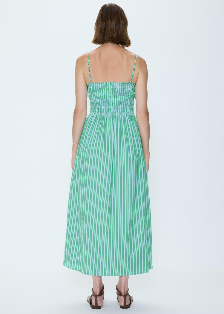 Pistola Bianca Dress - Green/Blue-Hand In Pocket