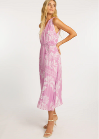 Caballero Nouvel Dress- Palm Serenade-Hand In Pocket