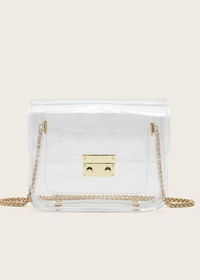 Clear Crossbody Bag-Hand In Pocket