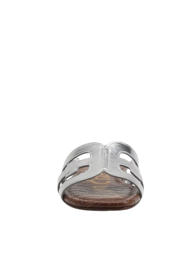 Sam Edelman Bay Slide Sandal - Soft Silver-Hand In Pocket