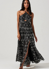 ASTR The Label Madeline Halter Dress - Black/Silver ***FINAL SALE***-Hand In Pocket