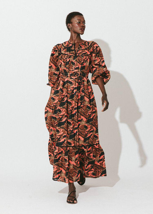 Cleobella Sabine Midi Dress - Canyon-Hand In Pocket