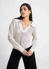 Manda Pointelle Shirt Jumper-Hand In Pocket