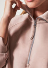 Spanx Air Essentials Half Zip- Lunar-Hand In Pocket