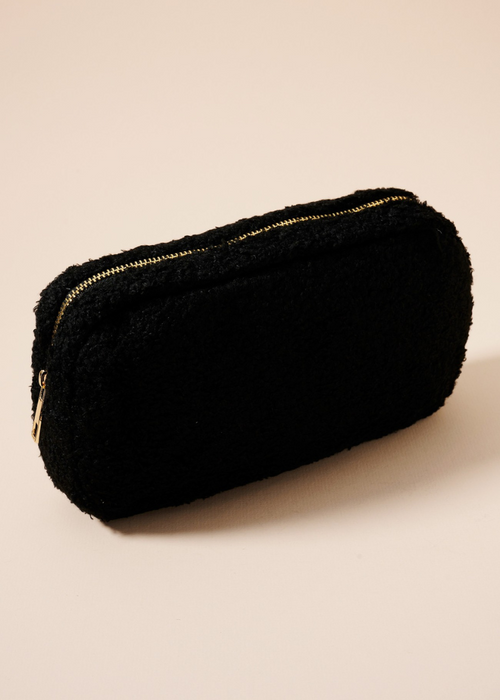 Teddy Cosmetic Pouch - Black-Hand In Pocket