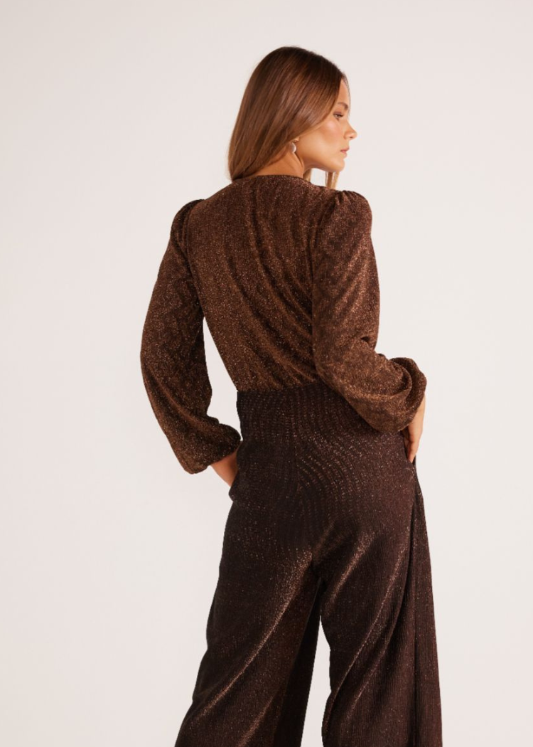 Alani Bodysuit - Copper-Hand In Pocket