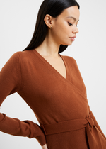 French Connection Babysoft Wrap Mini Dress-Hand In Pocket