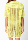 Chiara Crochet Cover Up Dress- Lime-Hand In Pocket