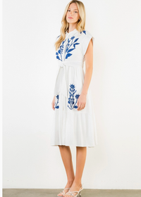 THML Daria Dress - White-Hand In Pocket