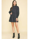 Crew Dress- Ink