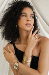 Smooth Cuff Bracelet: 18k Gold Plated / One Size