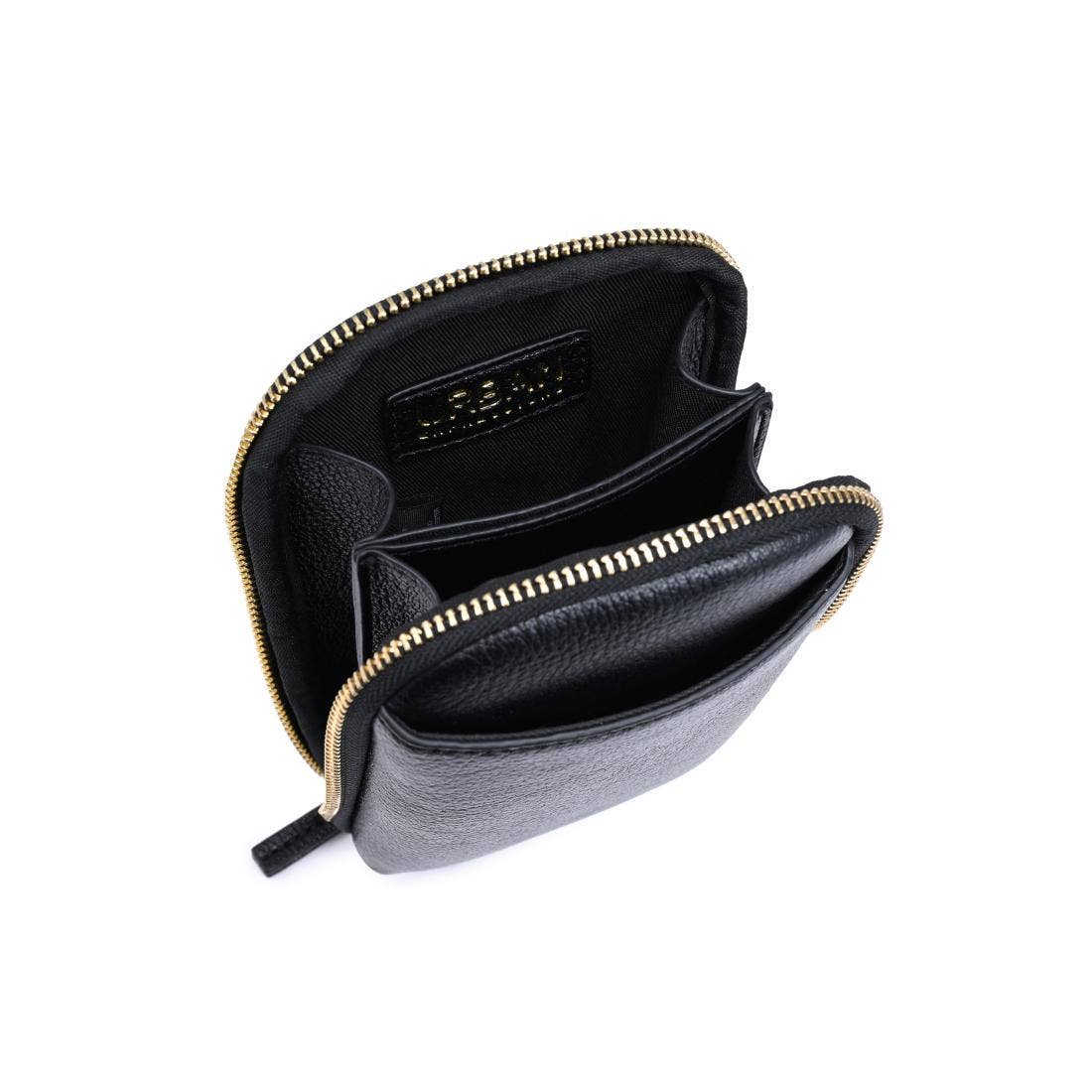 Karen Cell Phone Crossbody: Black-Hand In Pocket