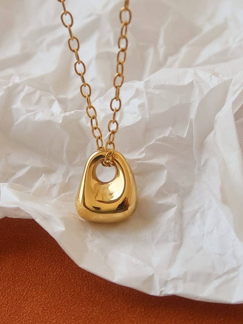 Rosélia Charm Necklace - Yellow Gold-Hand In Pocket