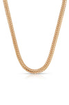 Woven Chain Necklace: 18k Gold Plated / One Size