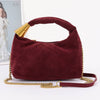 Orla Hobo with Gold Accents: Wine-Hand In Pocket