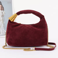 Orla Hobo with Gold Accents: Wine-Hand In Pocket