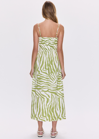 Pistola Bianca Dress - Safari Lime-Hand In Pocket
