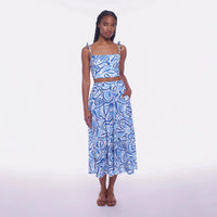 Peixoto Paula Midi Skirt - Amalfi Dreams-Hand In Pocket