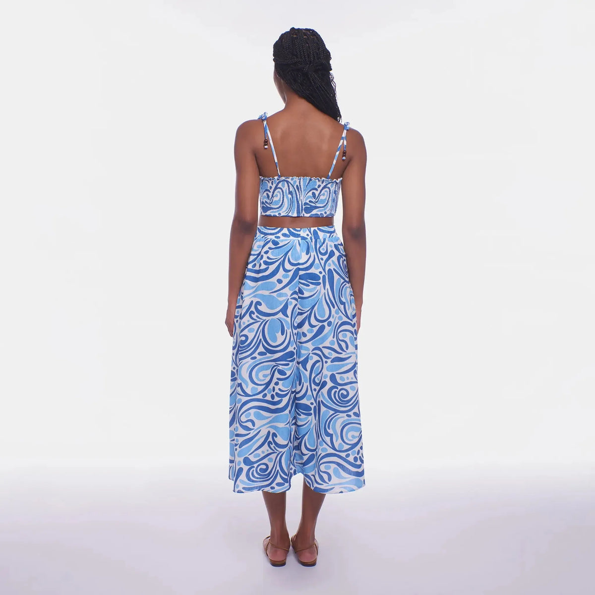 Peixoto Paula Midi Skirt - Amalfi Dreams-Hand In Pocket