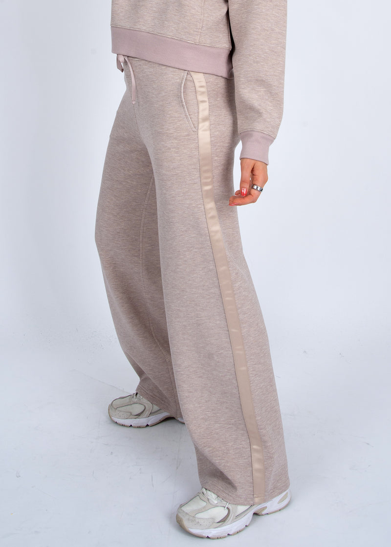 RD Style Erika Soft Knit Pant - Taupe-Hand In Pocket