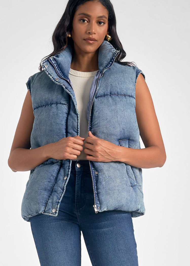 Wren Vest - Denim ***FINAL SALE***-Hand In Pocket