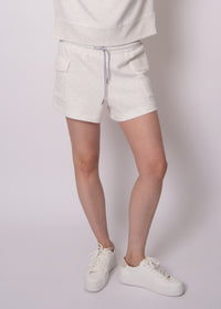RD Style Darcia Knit Short- Ivory ***FINAL SALE***-Hand In Pocket