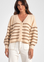 Haven Cardigan - Tan-Hand In Pocket