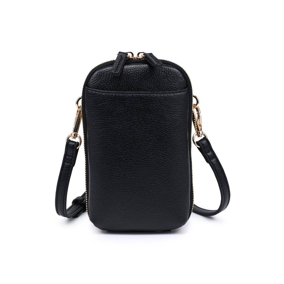 Karen Cell Phone Crossbody: Black-Hand In Pocket