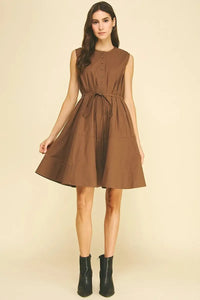 Nora Dress - Chocolate-Hand In Pocket
