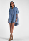 Elan Nellie Denim Shirt Dress ***FINAL SALE***-Hand In Pocket