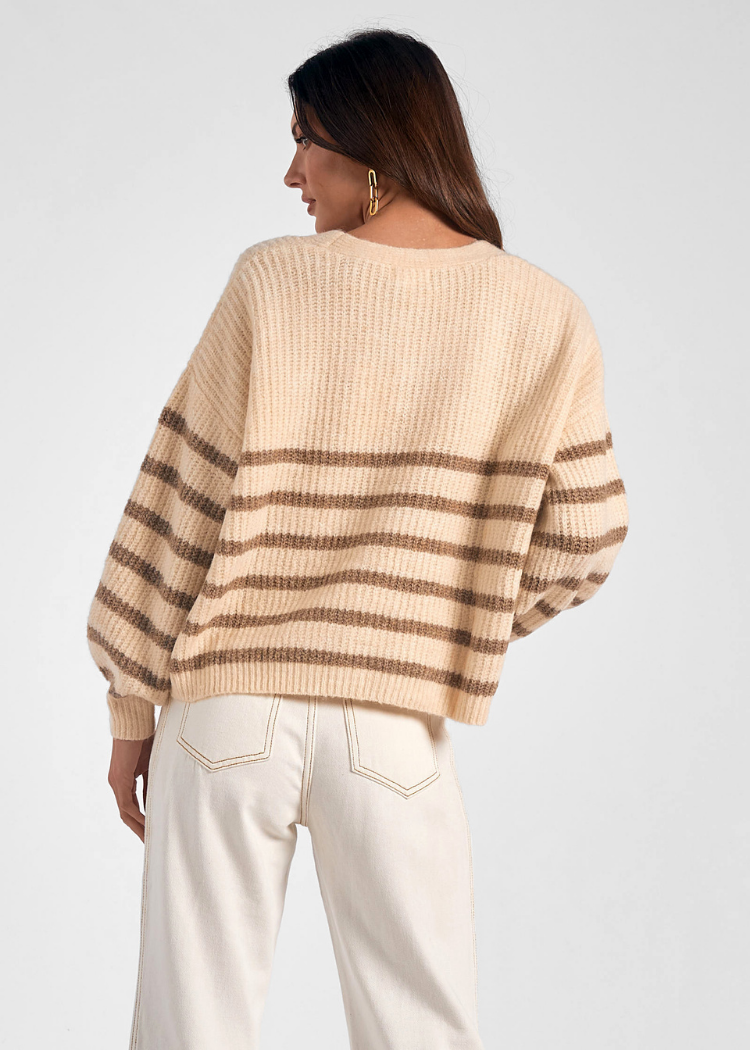 Haven Cardigan - Tan-Hand In Pocket