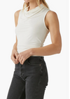 Anita Mock Neck Tank - Chalk ***FINAL SALE***-Hand In Pocket