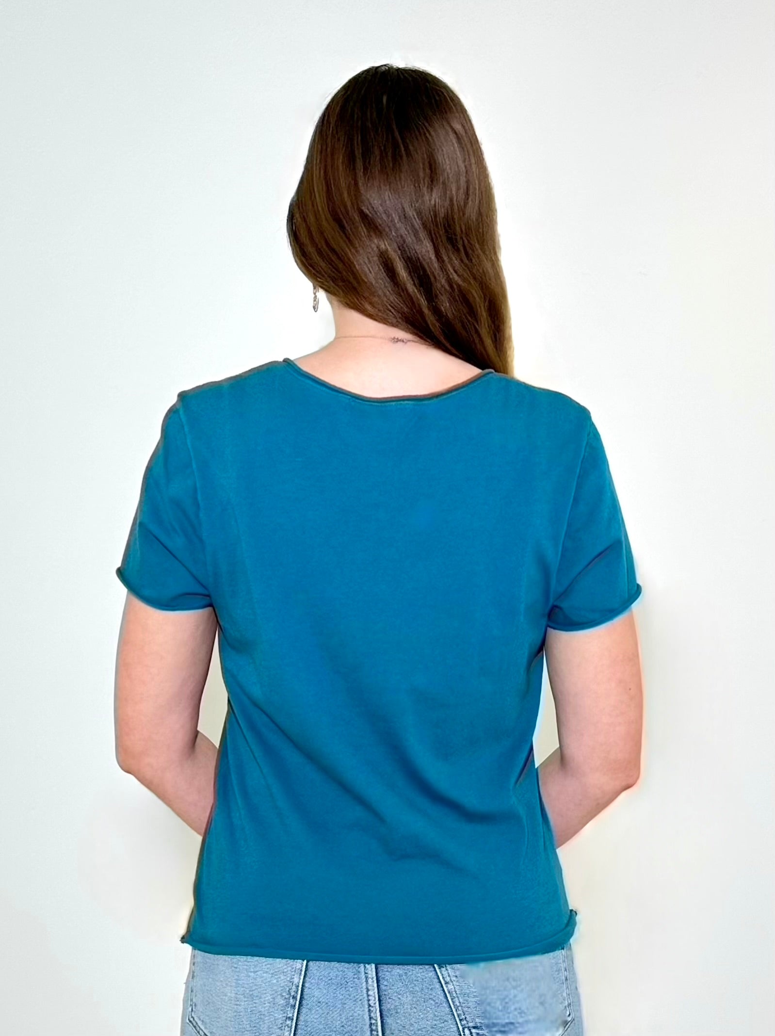 Michael Stars Vera Tee - Glaze-Hand In Pocket