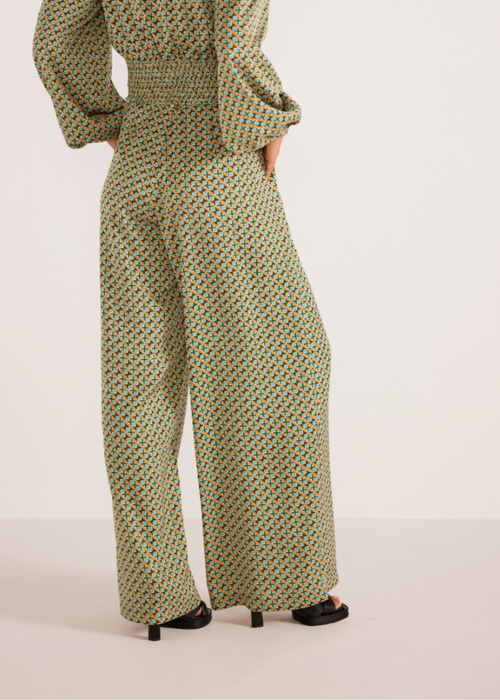 Alexis Pants - Green- ***FINAL SALE***-Hand In Pocket