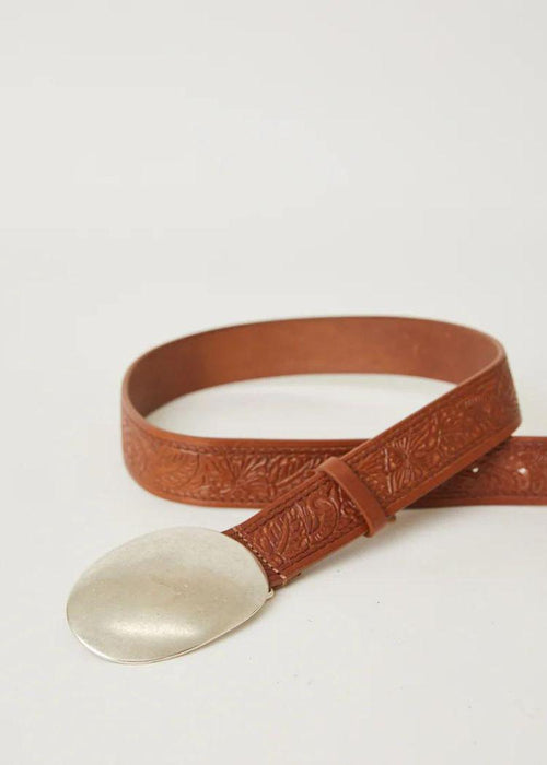 Myra Rodeo Belt- Whisky Silver-Hand In Pocket