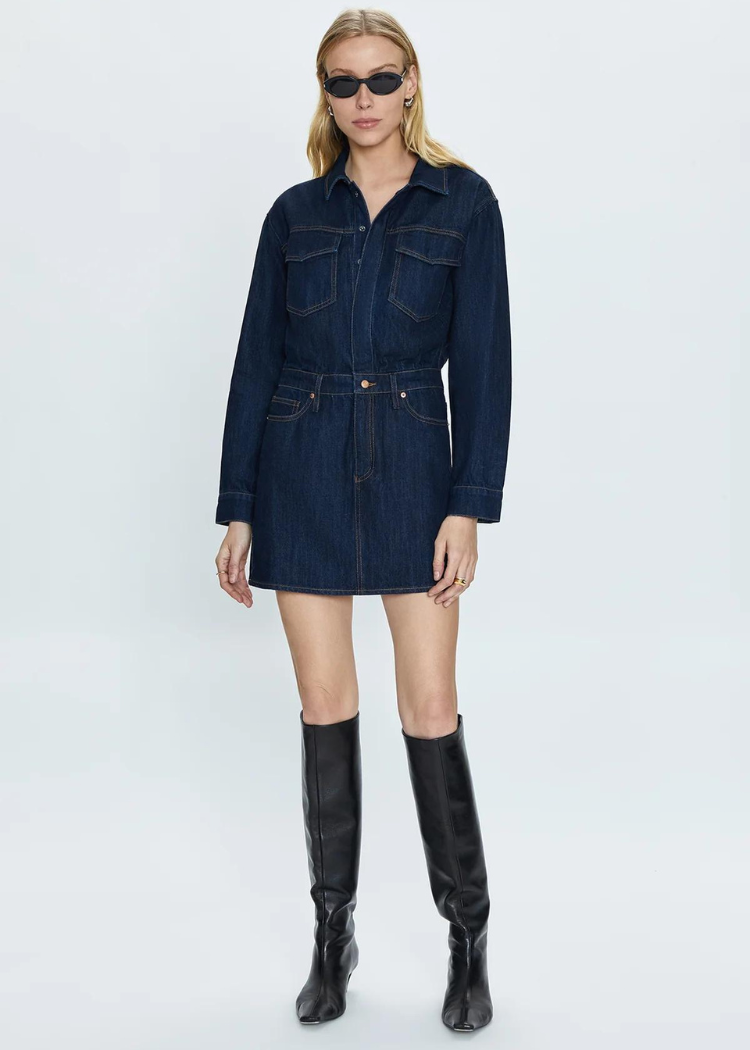 Pistola Nina Denim Mini Dress-IGGY ***FINAL SALE*** – Hand In Pocket