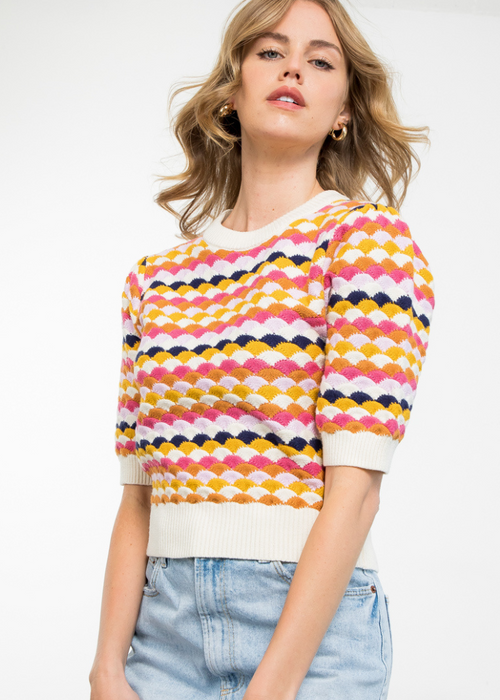 Brianne Multicolor Knit Top ***FINAL SALE***-Hand In Pocket