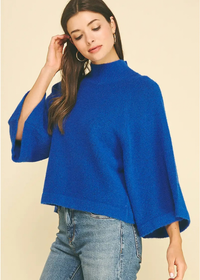 Thea Sweater - Royal Blue-Hand In Pocket