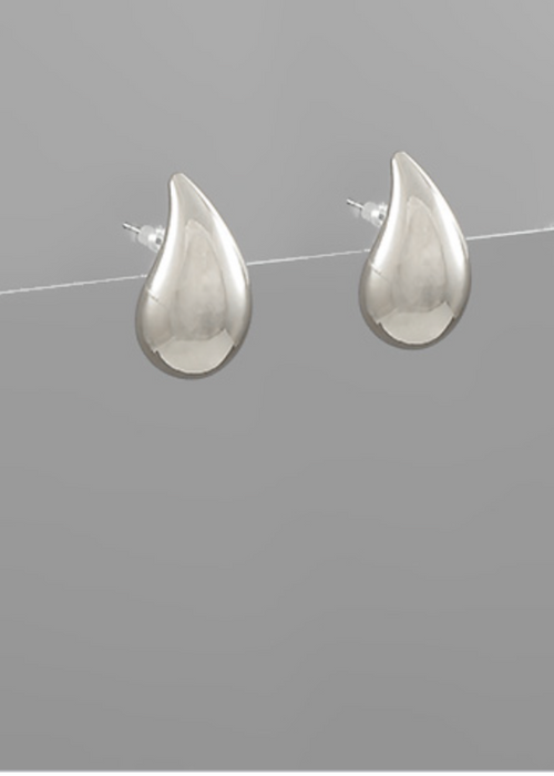 Elongated Tapered Drops-Silver-Hand In Pocket
