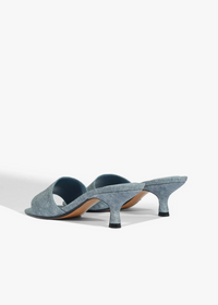 Schutz Kelsea Heel- Infinite Blue-Hand In Pocket