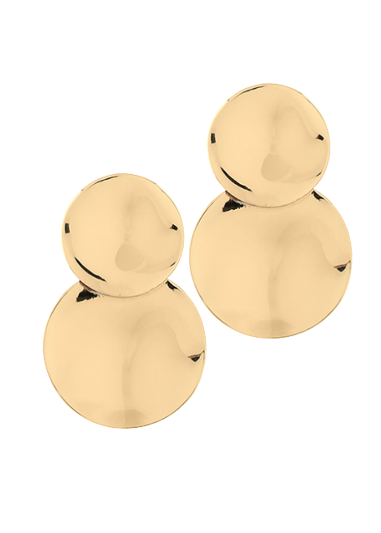 Celine Textured Disc Drops-Hand In Pocket