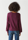 Mac Puff Sleeve Crew Neck - Plum ***FINAL SALE***-Hand In Pocket