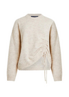 French Connection Kezia Ruched Sweater-Hand In Pocket