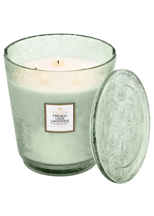 Voluspa French Cade 5 Wick Hearth Candle-Hand In Pocket